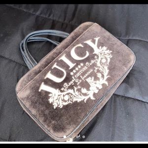 Brown juicy couture makeup case